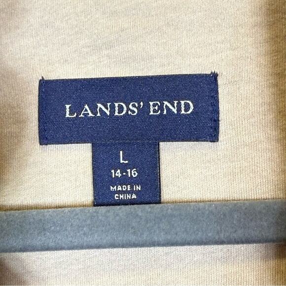 Lands' End, Blue Teddy Pullover. Hess Embroidery. Size Large. Excellent cond! - Picture 3 of 6